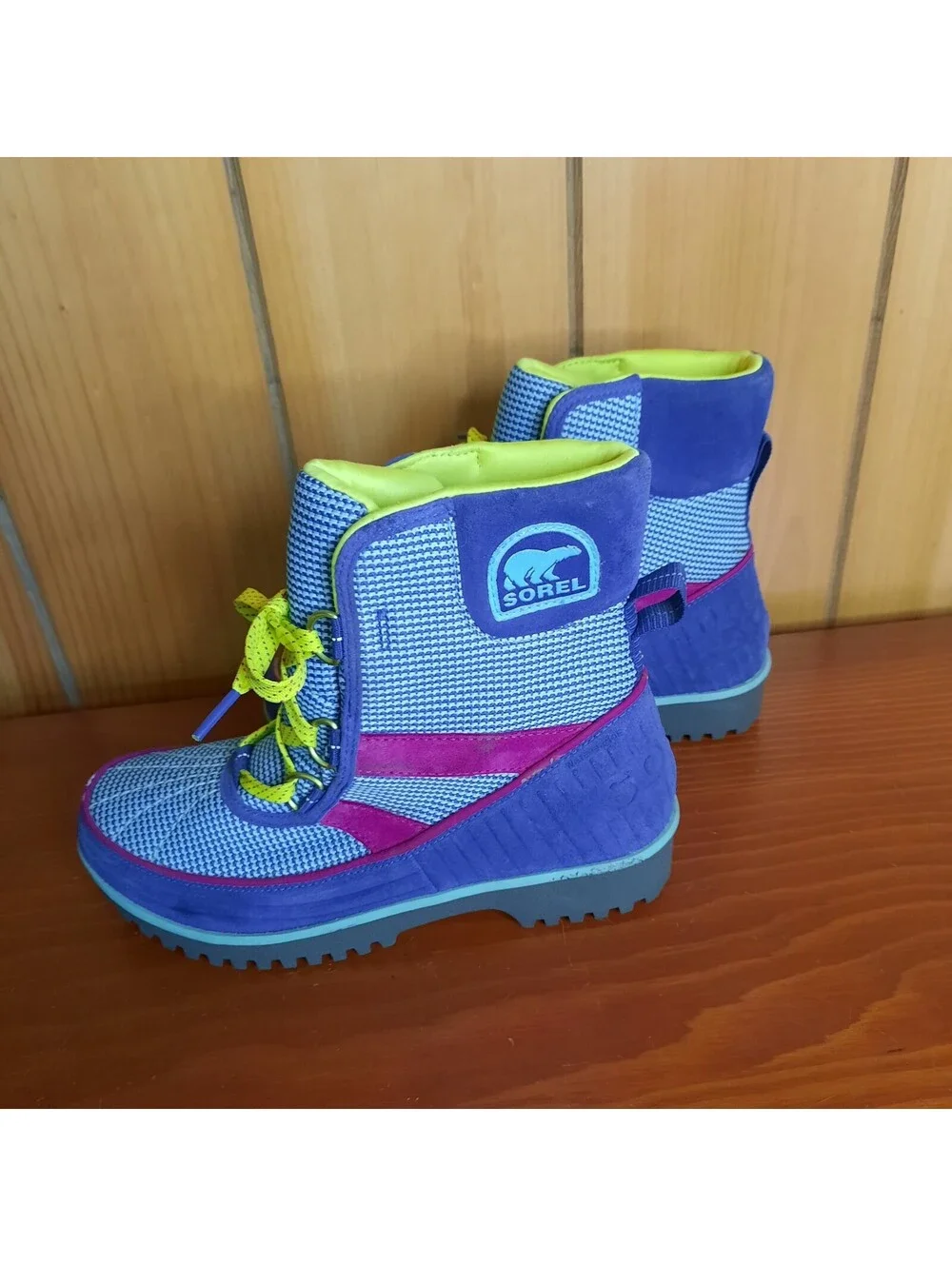 Sorel Tivoli II Go Waterproof Winter Boots Blue Purple Women's 6 Snow Mountain